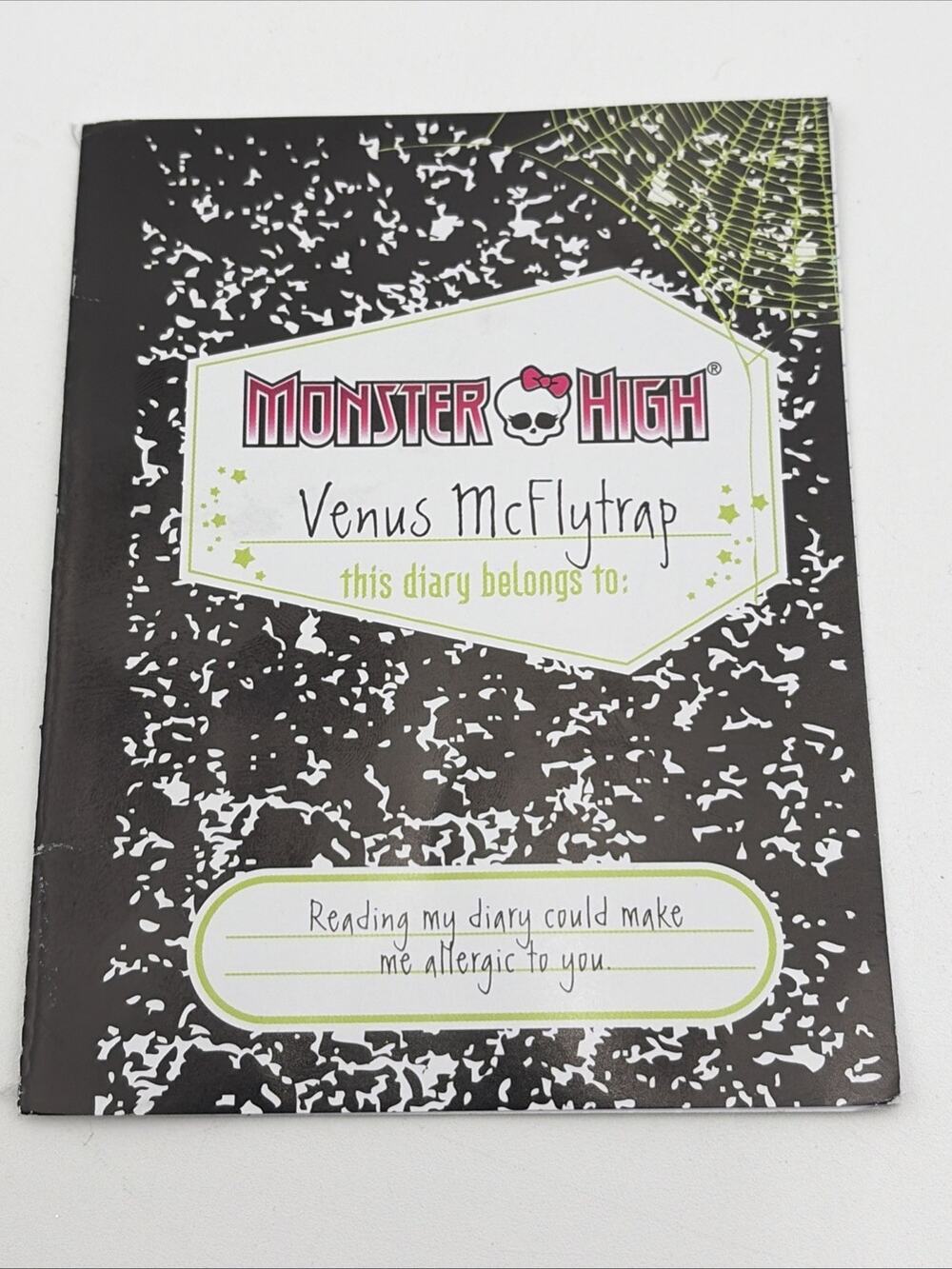 Original Monster High Venus McFlytrap Diary Journal Book